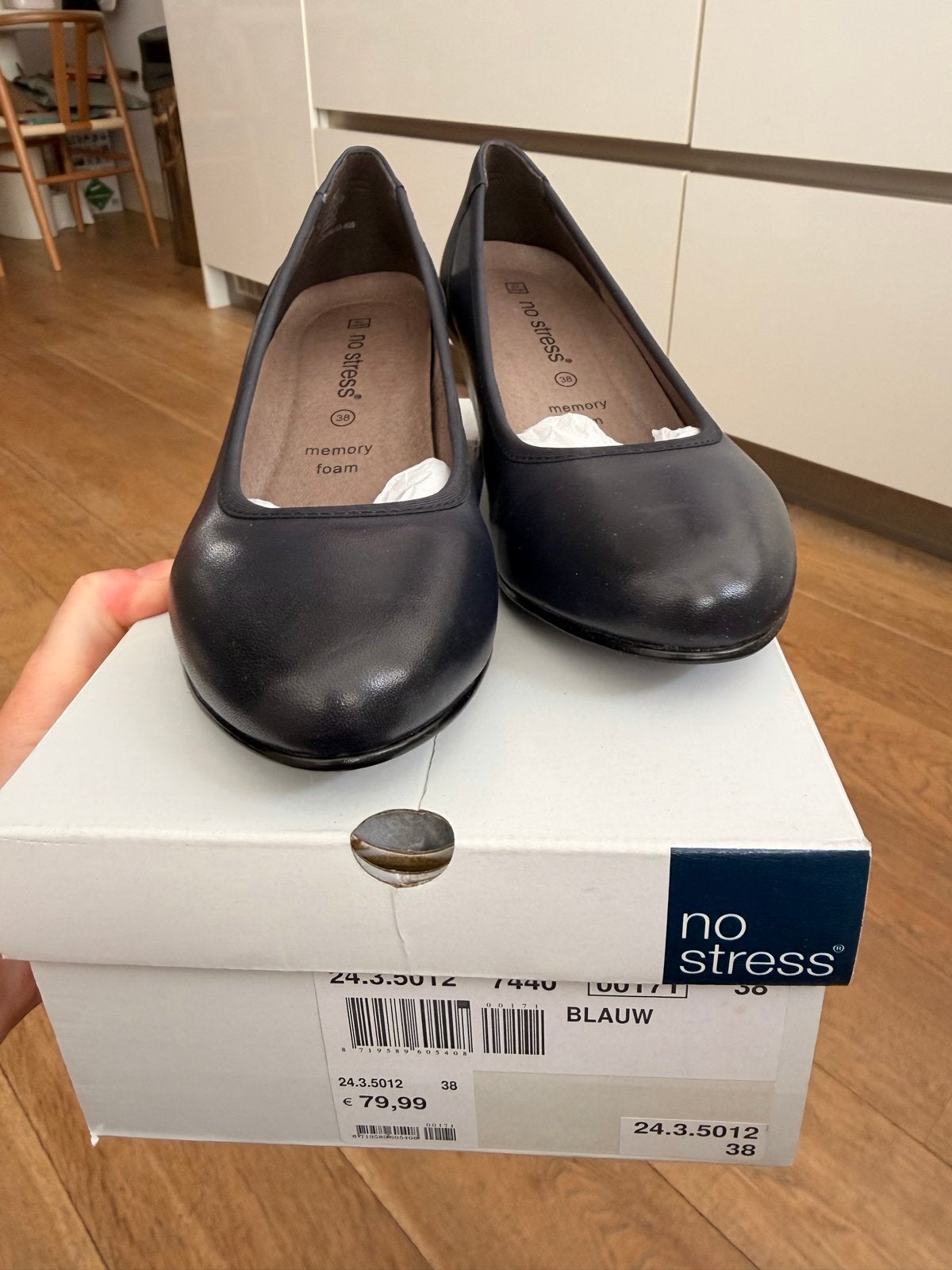 No Stress Pumps Maat 38 - Nieuw in Doos, Kleding | Dames, Schoenen, Ophalen of Verzenden, Nieuw, Blauw, Pumps