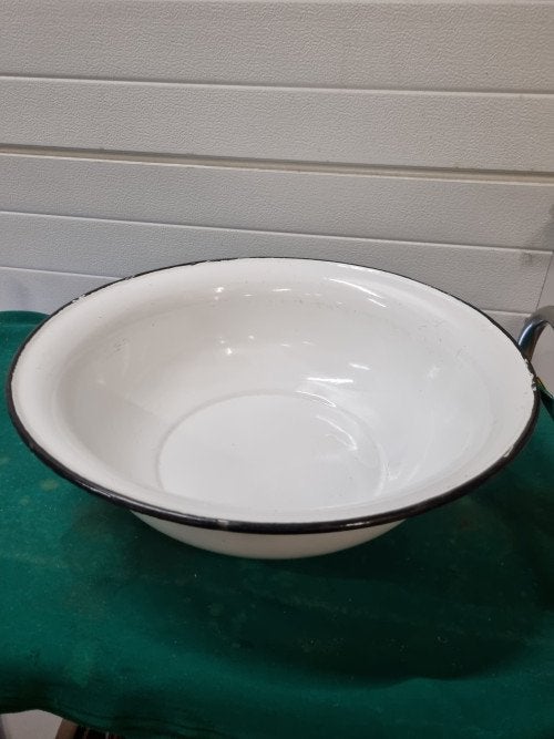 schaal emaille groot 50cm, Huis en Inrichting, Woonaccessoires | Schalen en Manden, Ophalen of Verzenden, 'T Olde Gre-j, Info@toldegrej.nl