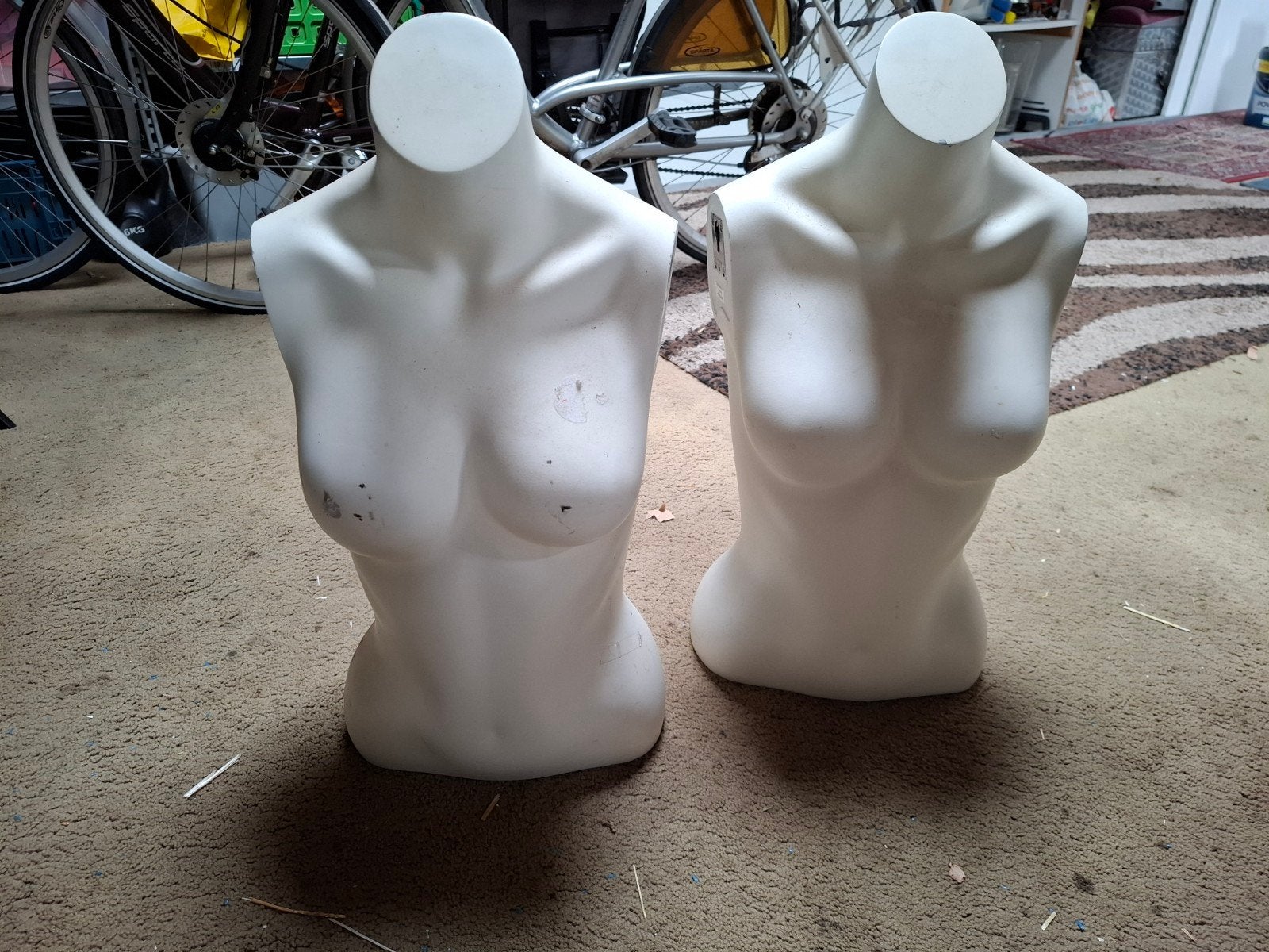 2x Mannequin torso wit - gebruikt, Ophalen, Gebruikt, Gereedschap of Toebehoren