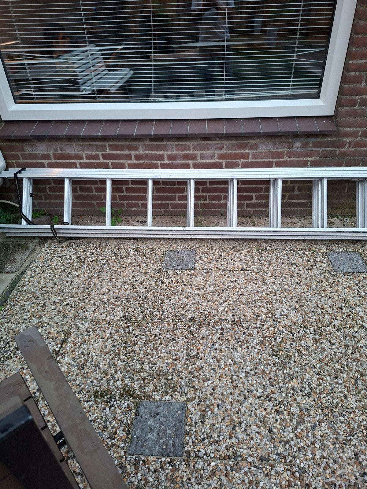 Aluminium ladder - Gebruikt maar in goede staat