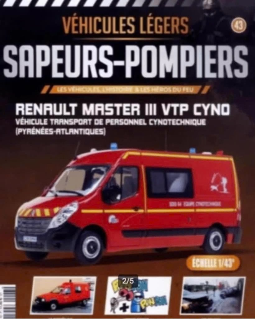 Renault Master III VTP Honden transport Brandweer 1/43 # 43, Verzenden, Nieuw, Bus of Vrachtwagen, Overige merken