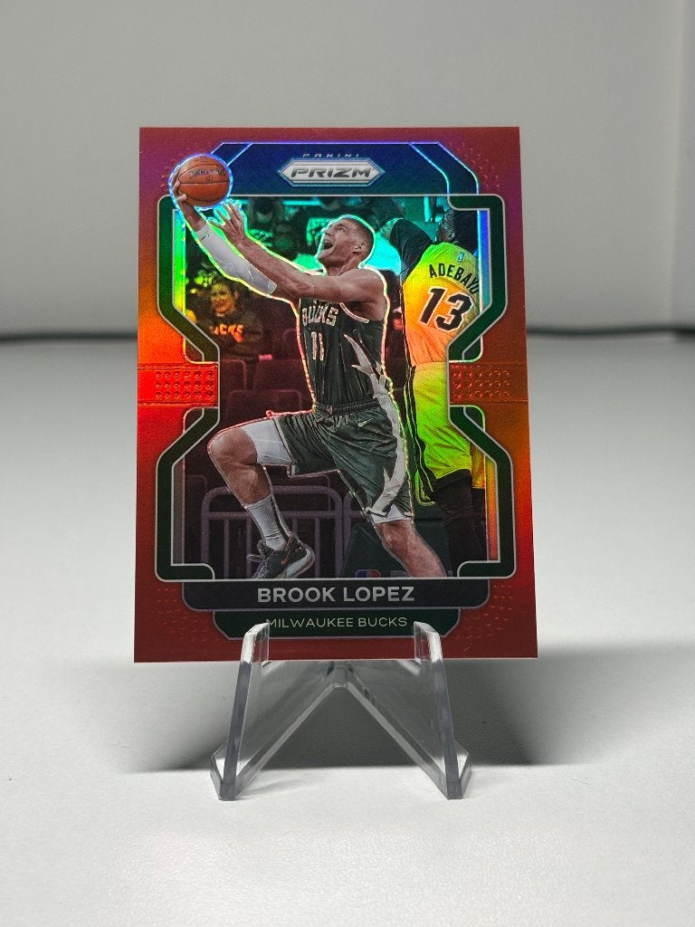 Panini Prizm NBA /299 Brook Lopez Milwaukee Bucks kaart, Ophalen of Verzenden, Zo goed als nieuw, Plaatje