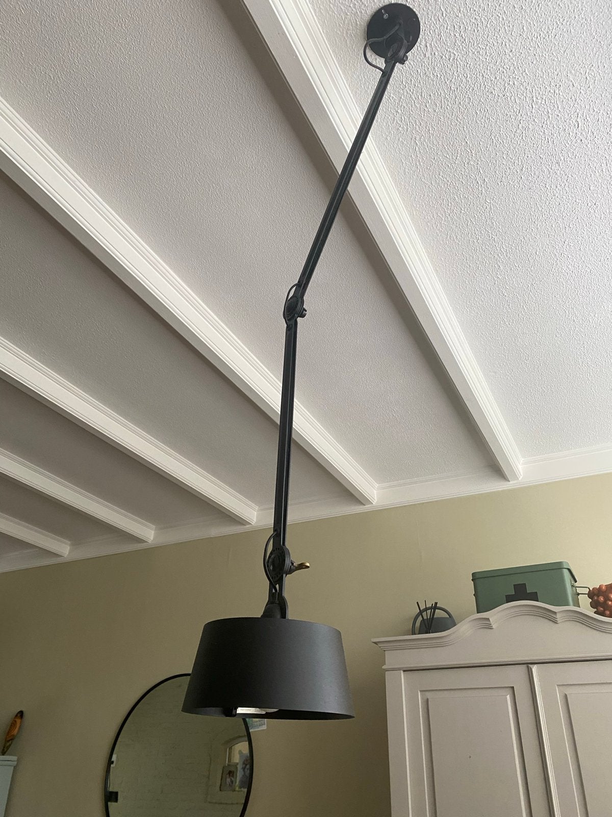 Tonone Bolt hanglamp zwart, Ophalen, Zo goed als nieuw, Metaal, E27 (groot)