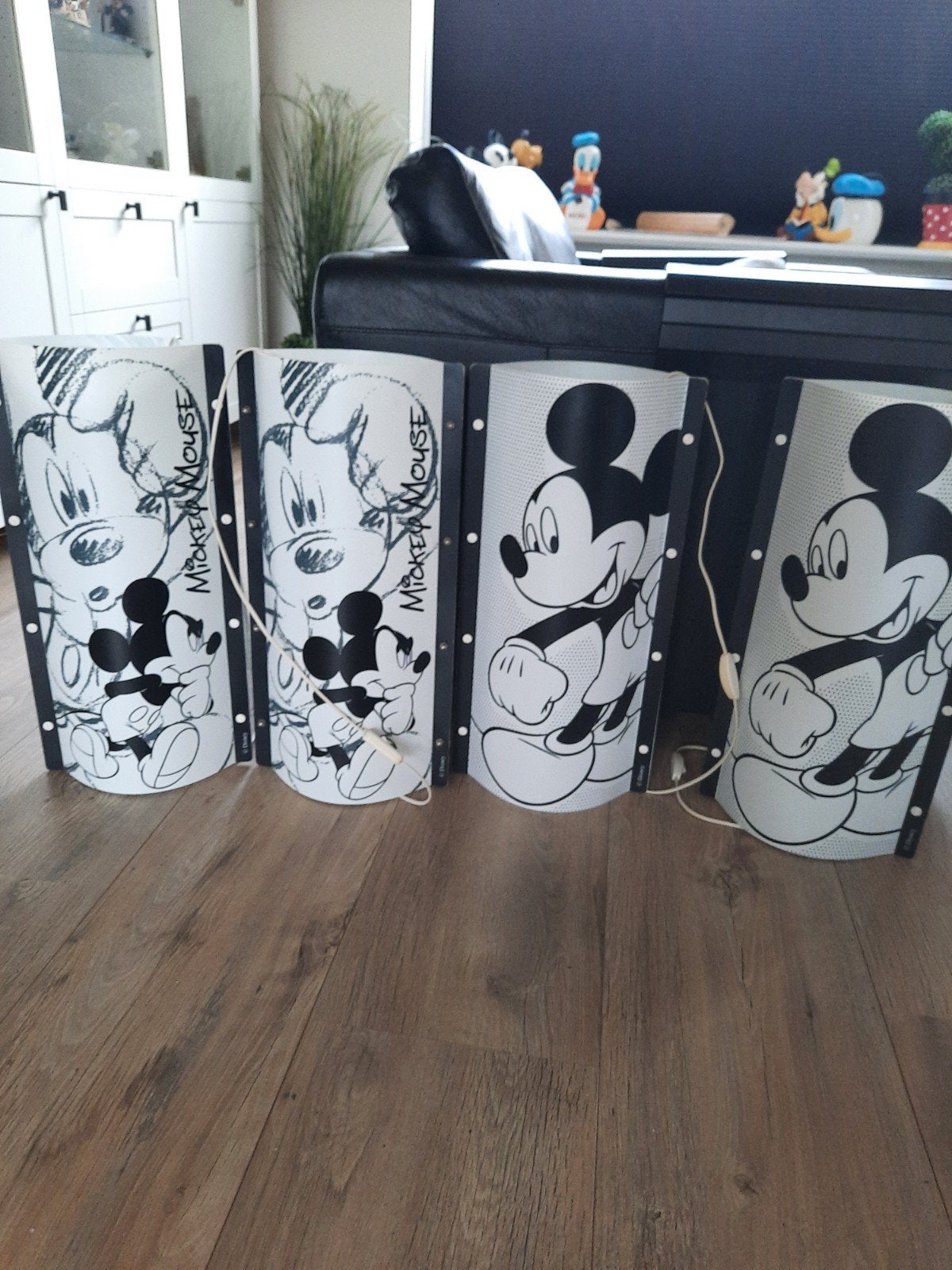 Disney Slamp lampen Mickey en Minnie Mouse dubbelzijdig, Ophalen, Mickey Mouse, Beeldje of Figuurtje