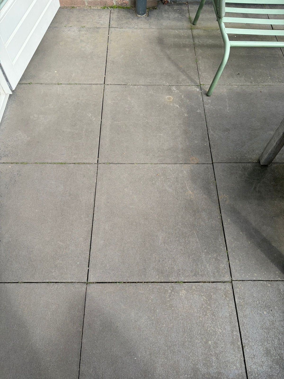 39 betontegels 60x60x4 cm, ca. 14m2, Ophalen, Gebruikt, 10 m² of meer, Beton