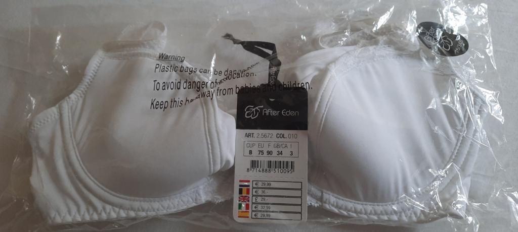 2 Nieuwe BH's. Esprit en After Eden. Mt 75B. 5 euro per stuk, Ophalen of Verzenden, BH