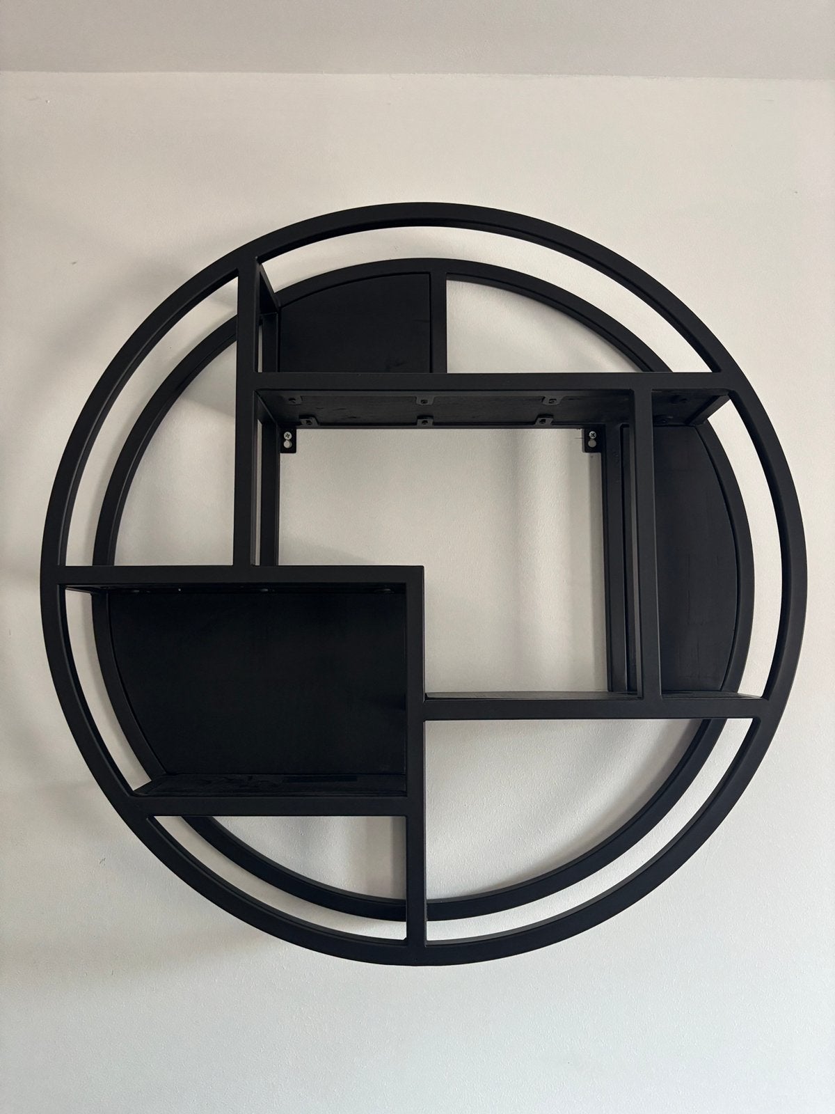 Wandrek rond zwart 80cm, Huis en Inrichting, Woonaccessoires | Wandplanken en Boekenplanken, Ophalen of Verzenden, Zo goed als nieuw