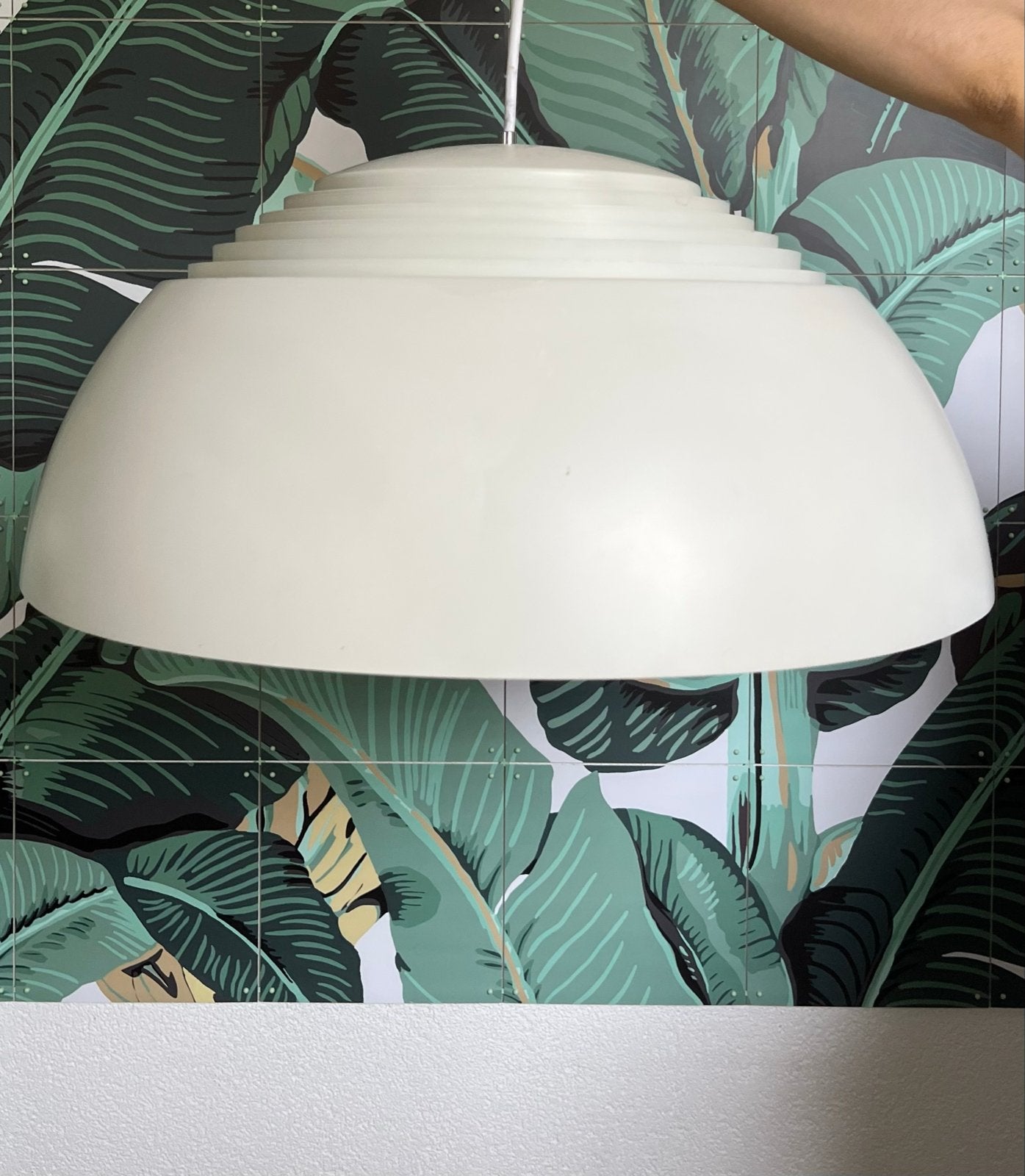 Vintage AJ Royal Arne Jacobsen Louis Poulsen hanglamp, Ophalen, Gebruikt, Overige materialen, Design, Vintage, Retro, Deens, Scandinavisch