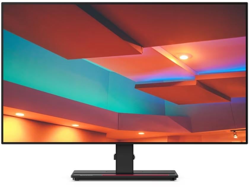 Lenovo P27h-20 QHD USB-C Monitor - Perfect voor Thuiswerk, Computers en Software, Monitoren, Zo goed als nieuw, Quad HD (2K), Ingebouwde speakers