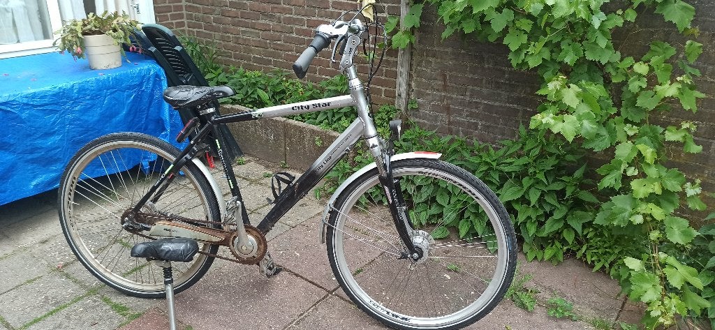 Herenfiets City Star, Gebruikt, Versnellingen, Ophalen, Overige merken