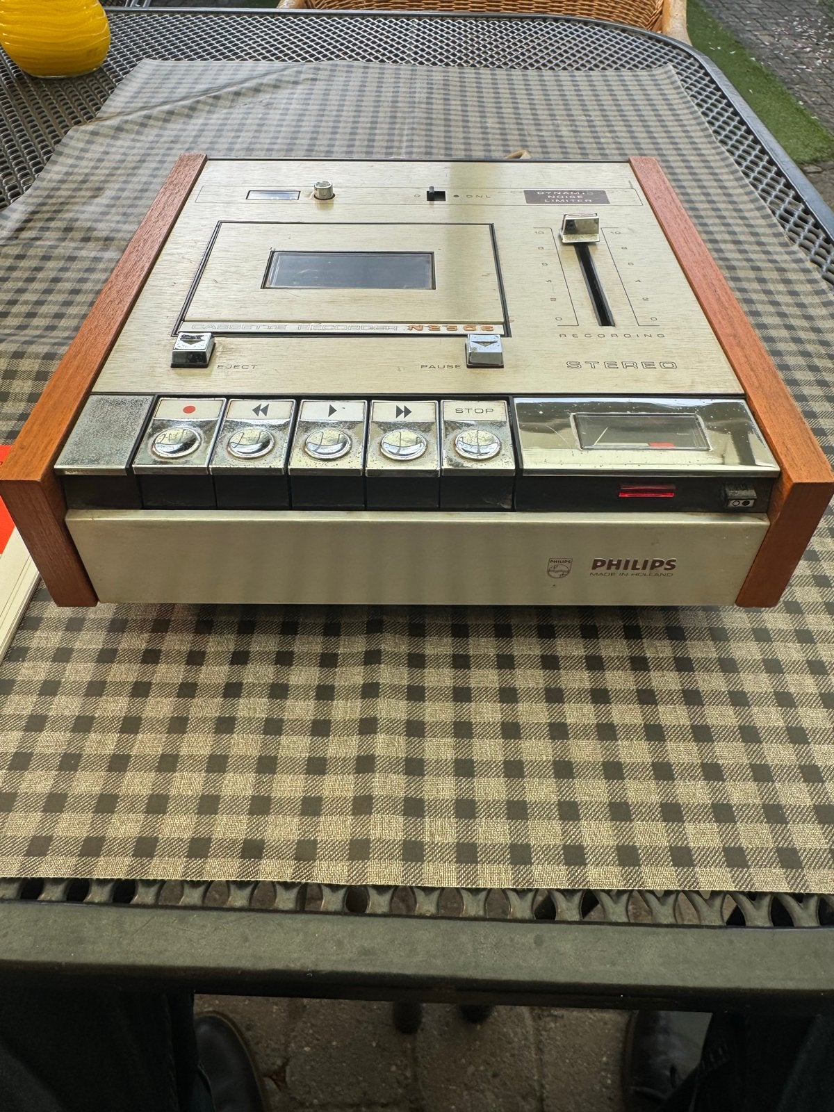 Philips N2506 Cassetterecorder - Vintage Stereo Deck, Ophalen of Verzenden, Enkel, Philips, Tiptoetsen