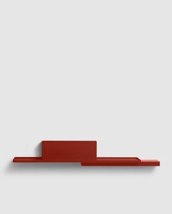 Design wandplank boekenplank rood Duplex by Frederik Roije, Huis en Inrichting, Woonaccessoires | Wandplanken en Boekenplanken