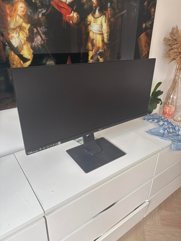 Iiyama ProLite XUB3493WQSU 34 inch IPS monitor, Computers en Software, Monitoren, Ophalen, Gebruikt, IPS, DisplayPort