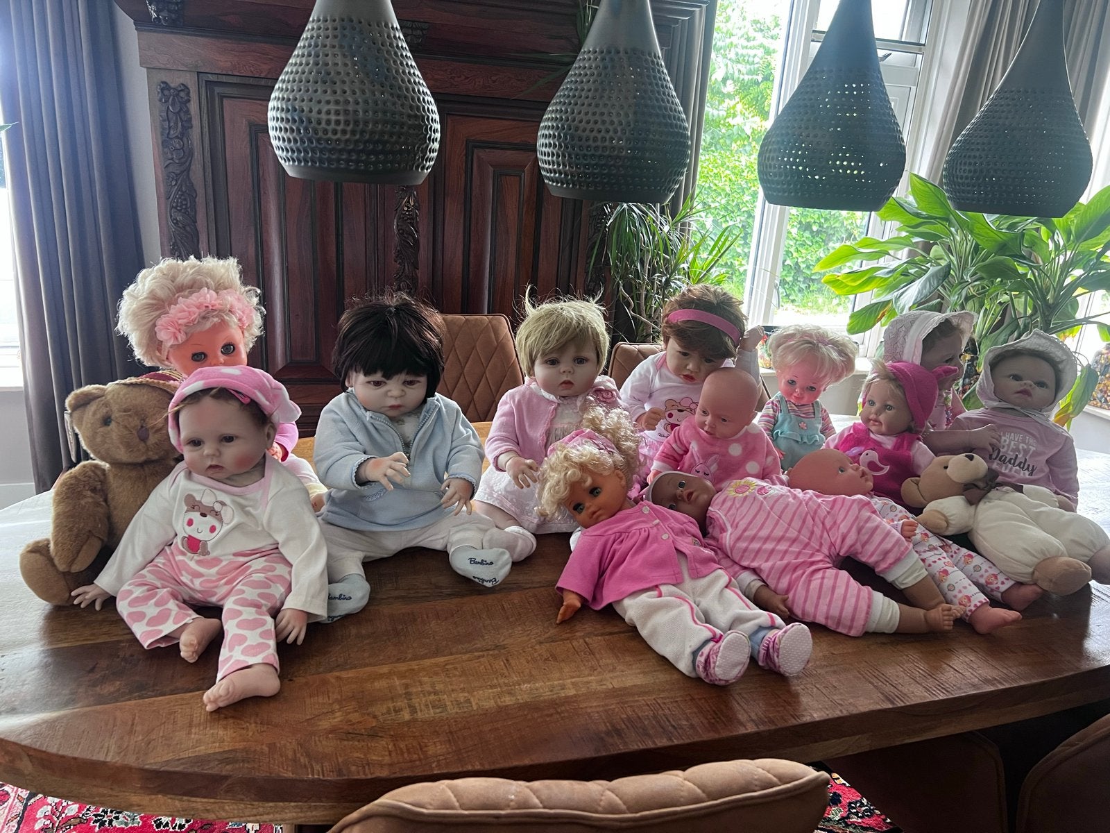 Grote collectie babypoppen en reborn poppen, Ophalen, Gebruikt, Babypop