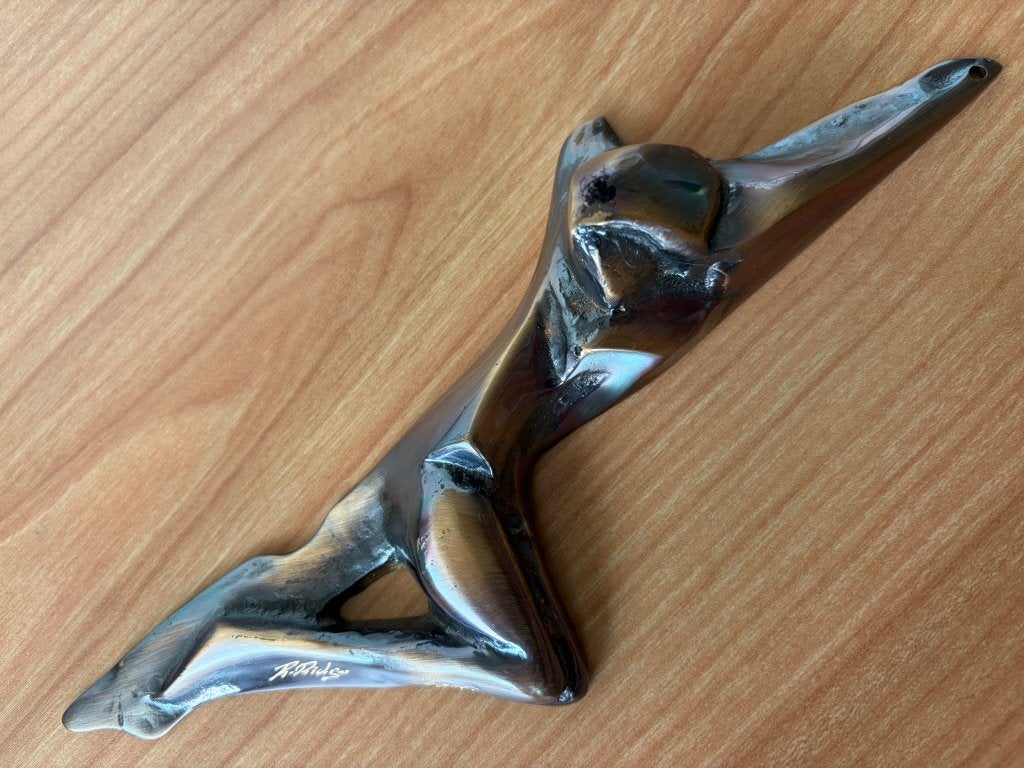 Richard Richèse van Hauwaert - Gesigneerd bronzen beeld, Antiek en Kunst, Ophalen of Verzenden, Brons, 20 - 50 cm, Modern