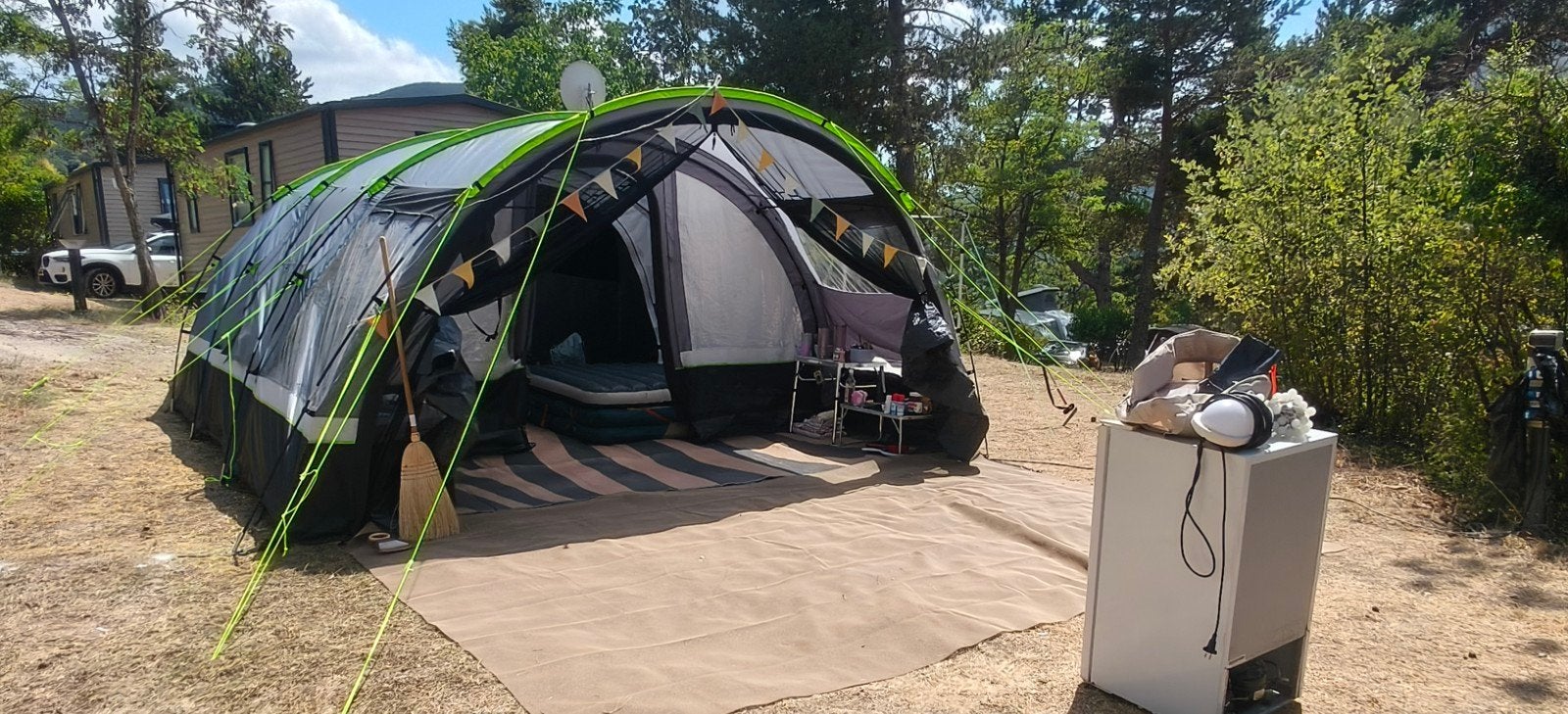 Obelink  Lugano 6 pers XL excellent, Ophalen, Zo goed als nieuw, Tot en met 6