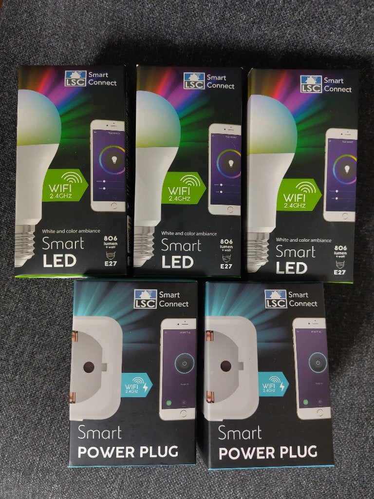 Smart lampen en schakelaars, Led-lamp, Zo goed als nieuw, Bedienbaar via app, E27 (groot)