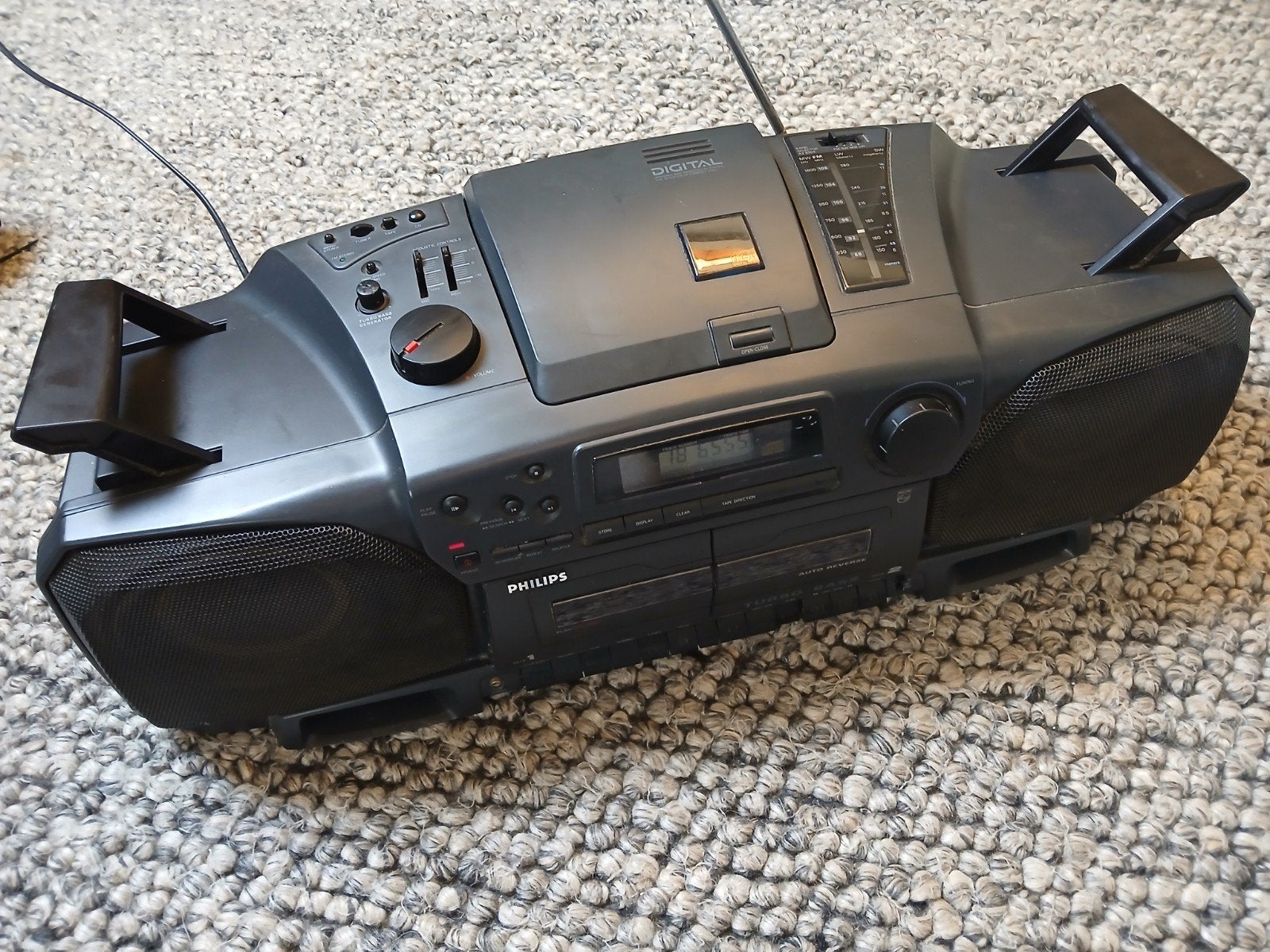 Philips Boombox met CD-speler en Turbo Bass Generator, Ophalen of Verzenden
