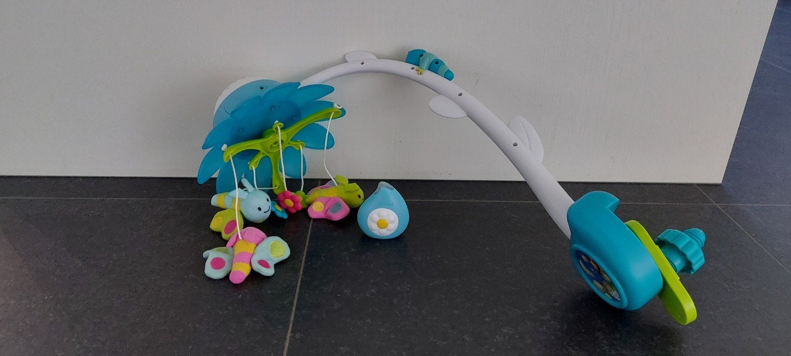 Smoby Cotoons Bloemen Mobiel - Blauw, Ophalen of Verzenden, Zo goed als nieuw, Mobiel
