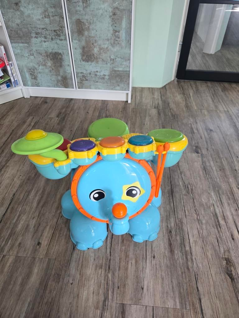 VTech Baby Olifant Drumstel - Muzikaal Speelgoed, Ophalen, Zo goed als nieuw, Overige typen, Met licht