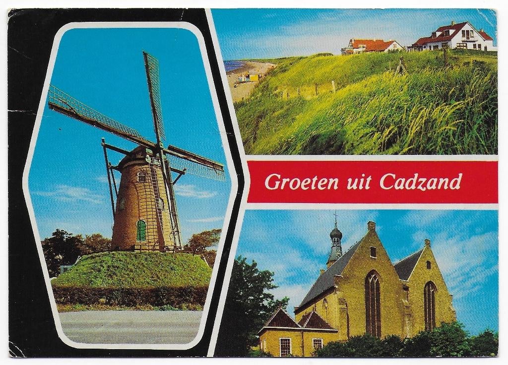 Cadzand gelopen Ansichtkaart (B2487 ), Ophalen of Verzenden, 1980 tot heden, Gelopen