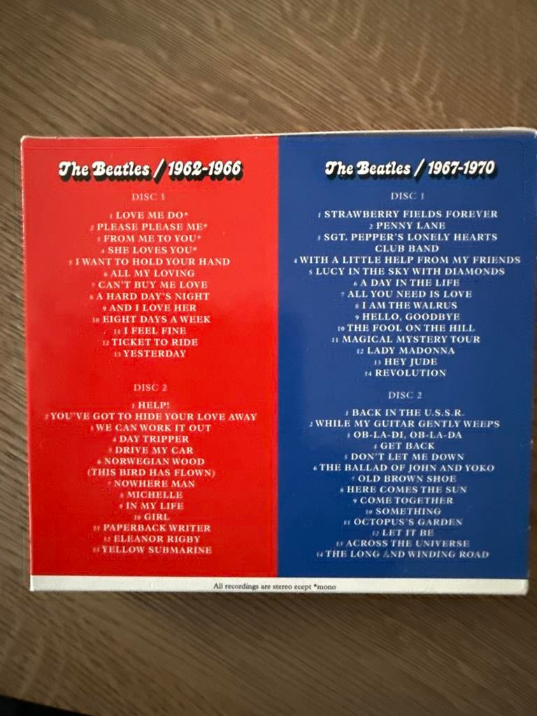The Beatles 1962-1966 & 1967-1970 CD Boxset, Ophalen of Verzenden, Zo goed als nieuw, Boxset