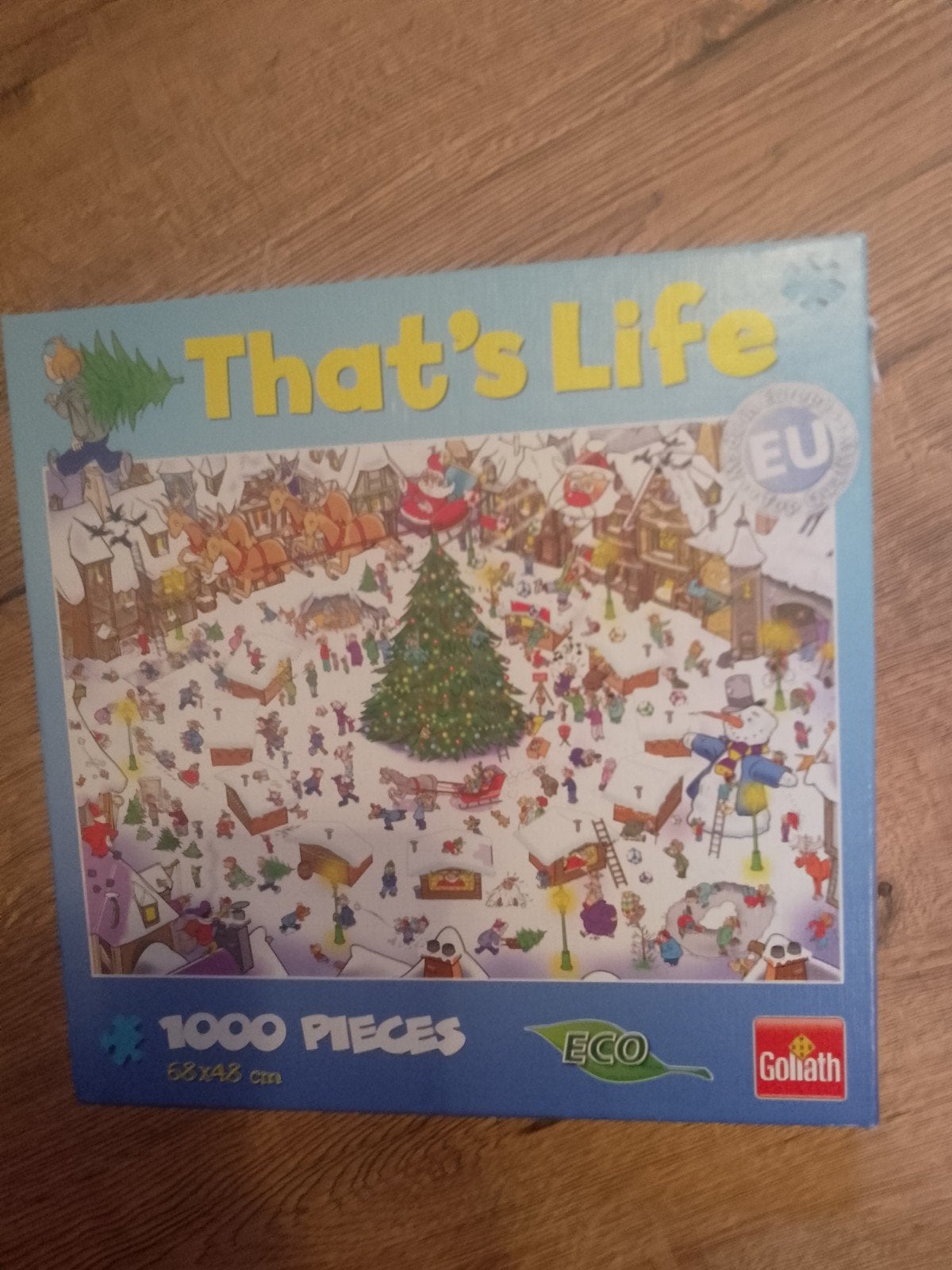 That's Life 1000 stukjes kerstpuzzel Goliath, Ophalen of Verzenden, 500 t/m 1500 stukjes, Zo goed als nieuw, Legpuzzel