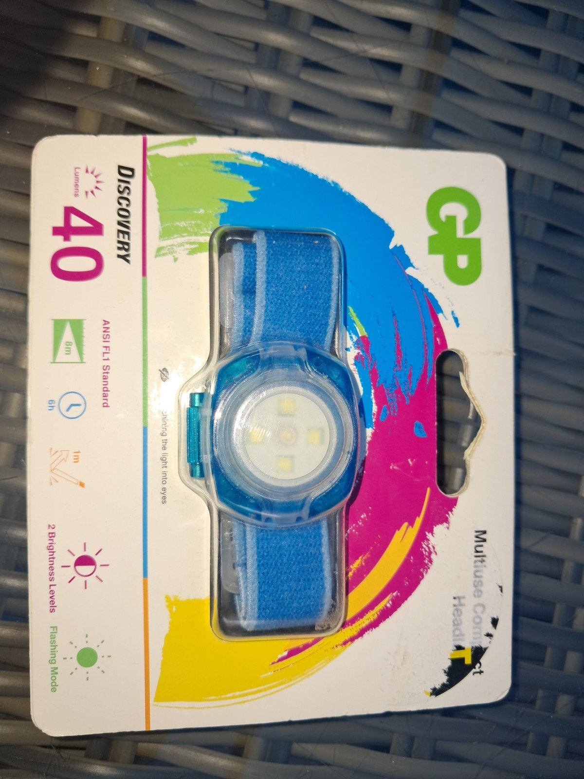 GP Discovery Multius Compact Headlamp - Nieuw in verpakking, Ophalen of Verzenden, Nieuw, Batterij