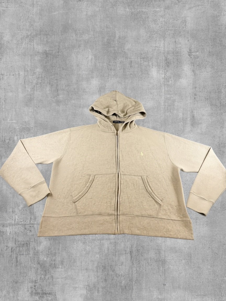 Polo Ralph Lauren hoodie met rits grijs heren maat XL, Kleding | Heren, Verzenden, Zo goed als nieuw, Maat 56/58 (XL), Grijs