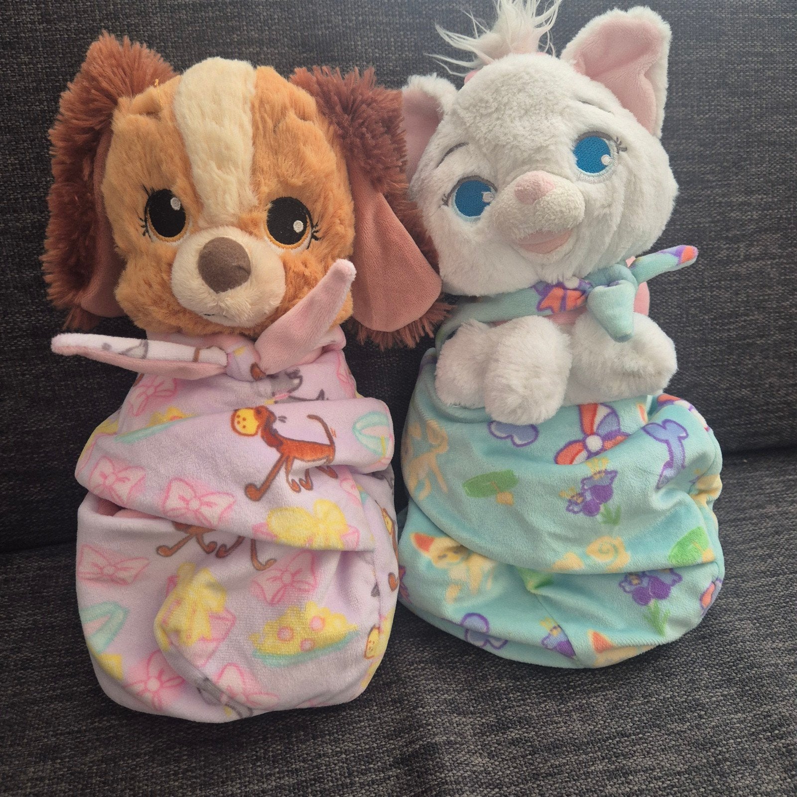 Disney Knuffels: Lady en Marie (Aristokatten), Disney, Disney, Zo goed als nieuw, Wasbaar