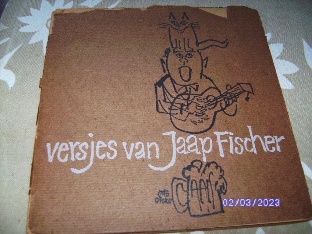 lied teksten boek Versjes van Jaap Fischer 1961 tek O Dicke, Ophalen of Verzenden, Gelezen, Artiest
