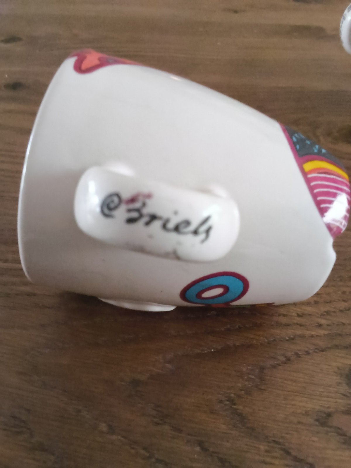 4 kopjes met afbeeldingen van kunstschilder clemens Briels., Ophalen of Verzenden, Overige stijlen, Kop(pen) en/of Schotel(s)