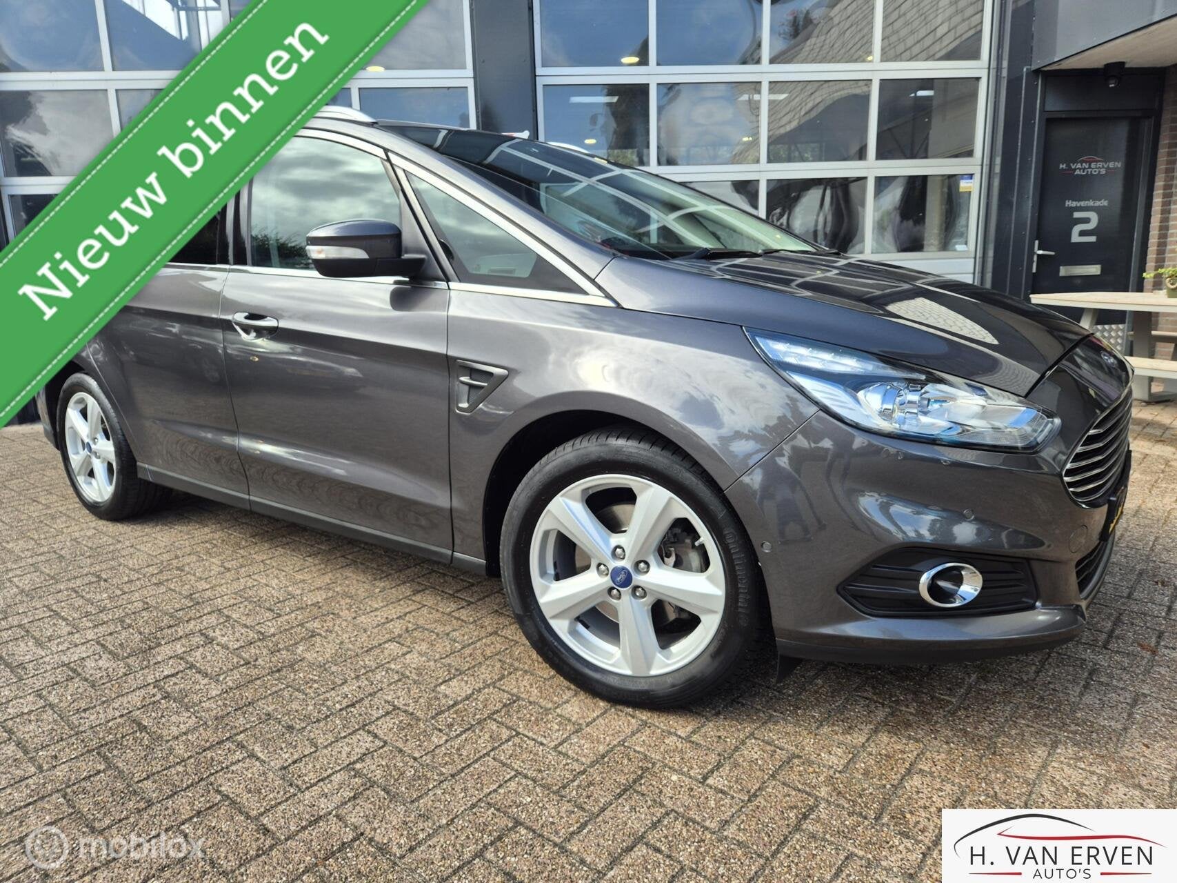Ford S-Max 1.5 Titanium 7p. 1E EIGENAAR NAVI PDC 18" NAP, Auto's, Ford, Voorwielaandrijving, 15 km/l, 1498 cc, Euro 6