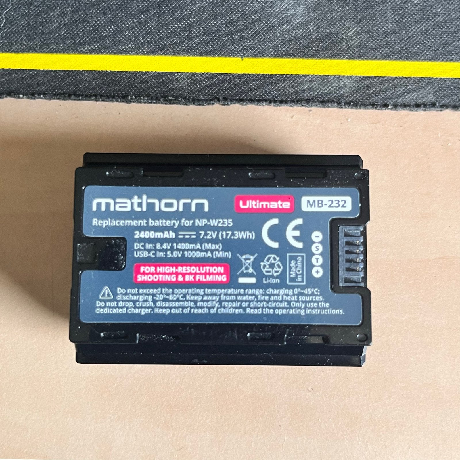 Mathorn MB-232 Accu voor NP-W235 voor Fuijifilm camera’s, Audio, Tv en Foto, Fotografie | Accu's en Batterijen, Zo goed als nieuw