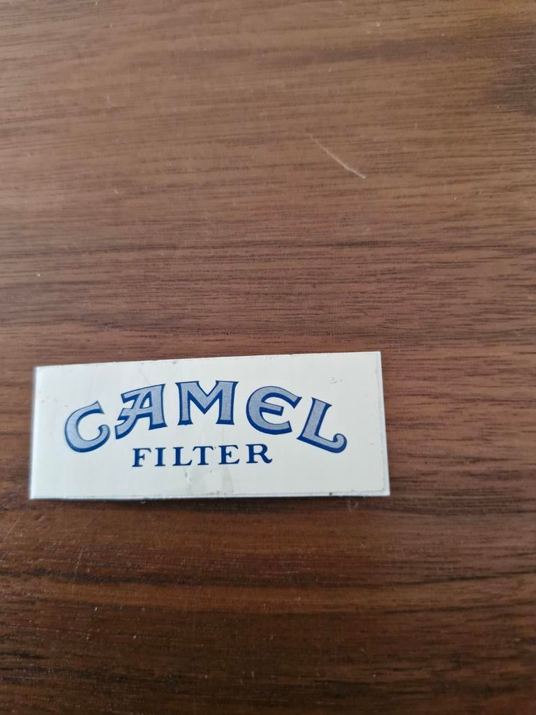 7339 Vintage Camel Filter sigarettensticker, Ophalen of Verzenden, Gebruikt, Overige typen