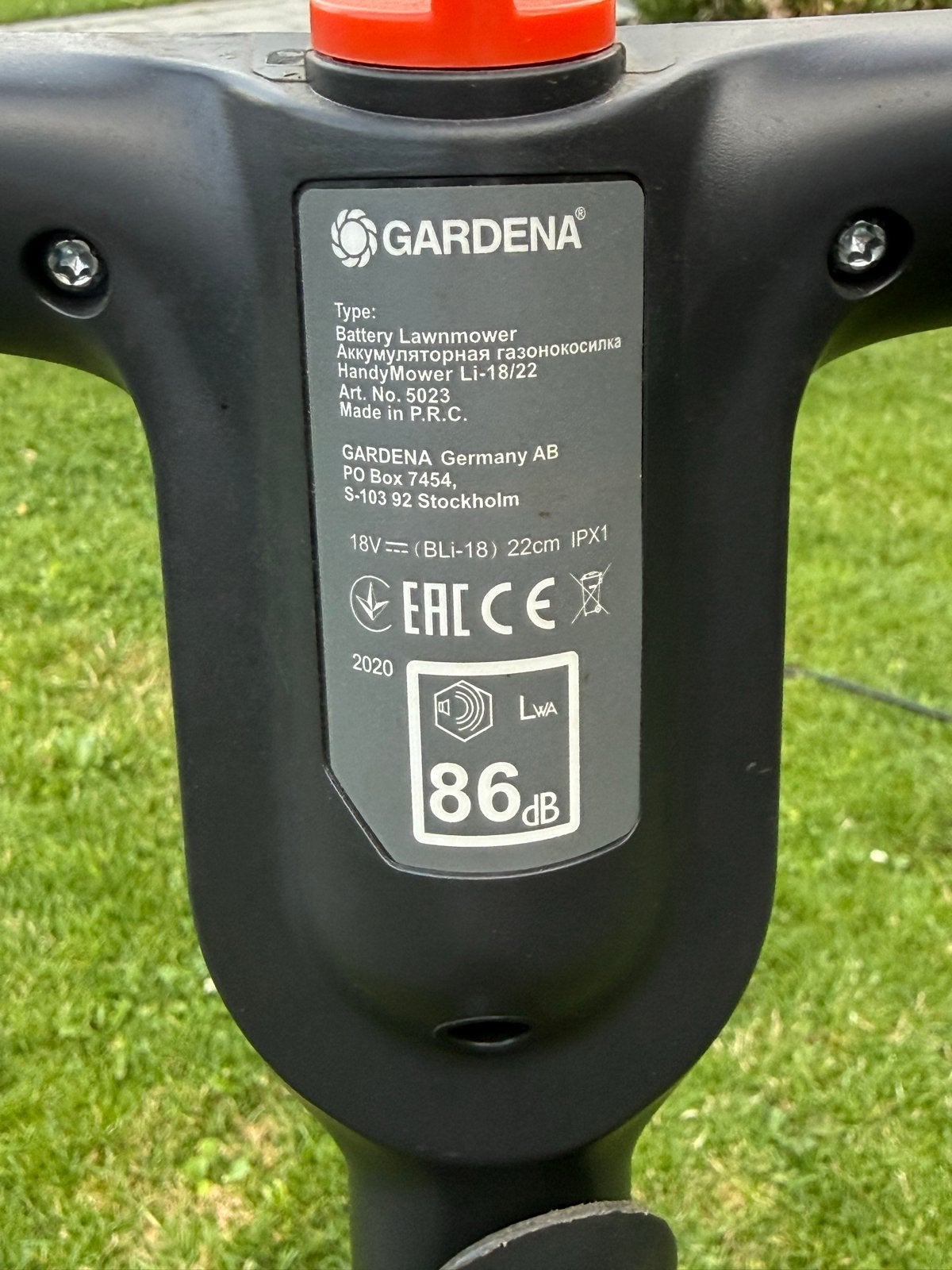 Gardena HandyMower Li-18/22 Accu Grasmaaier (5023), Ophalen, Cirkelmaaier, Minder dan 30 cm, Accu-grasmaaier