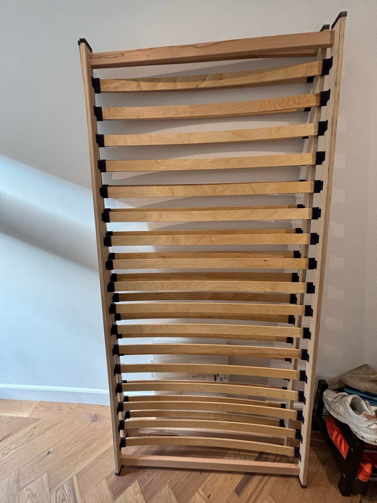 2 nette lattenbodems 100x210 cm, Huis en Inrichting, Ophalen, 100 cm, Eenpersoons, Zo goed als nieuw