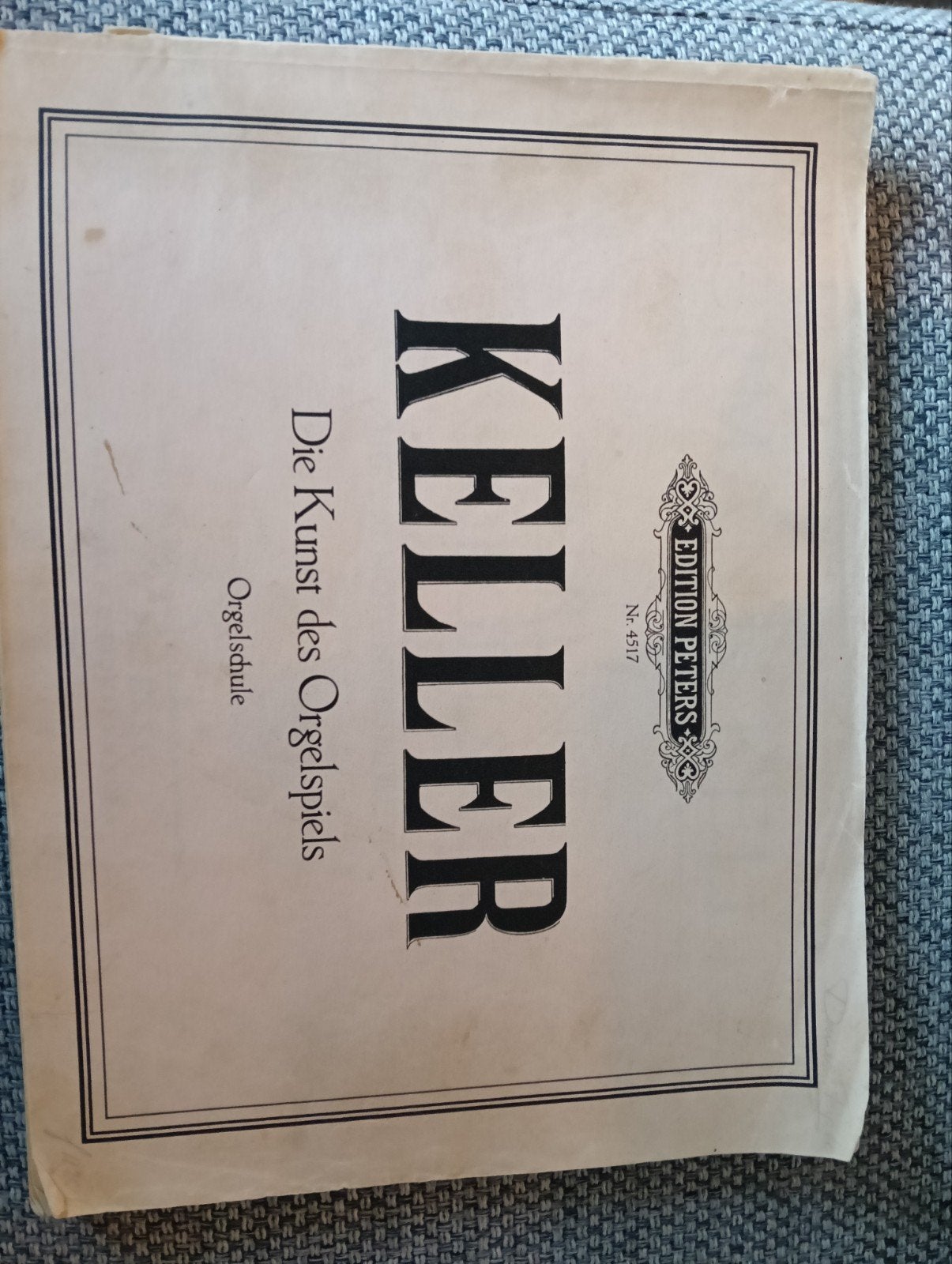 Keller: Die Kunst des Orgelspiels - Orgel Schule, Muziek en Instrumenten, Orgel, Gebruikt, Klassiek, Les of Cursus