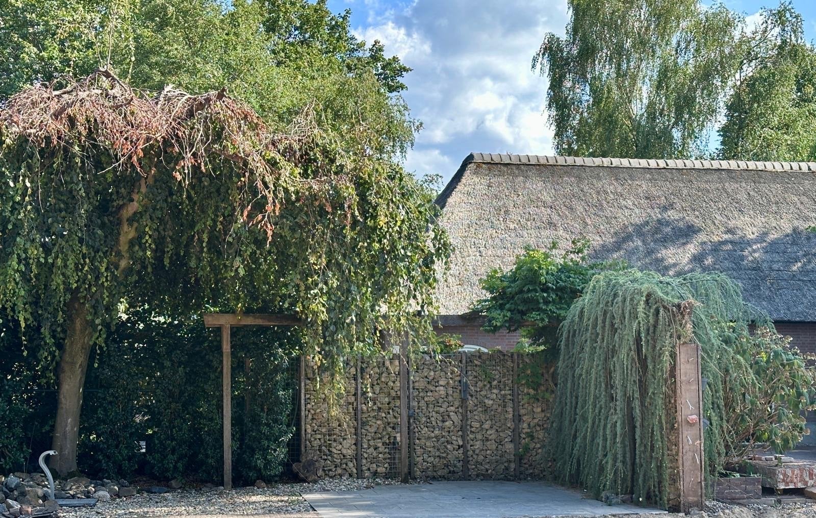 Schanskorf Steenkorf Gabion schutting/hekwerk met natuurstee, Ophalen, Gebruikt, Overige typen, Breuksteen