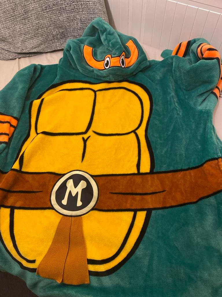 Teenage Mutant Ninja Turtles deken trui met capuchon S-M, Groen, Overige merken, Overige karakters, Overige typen