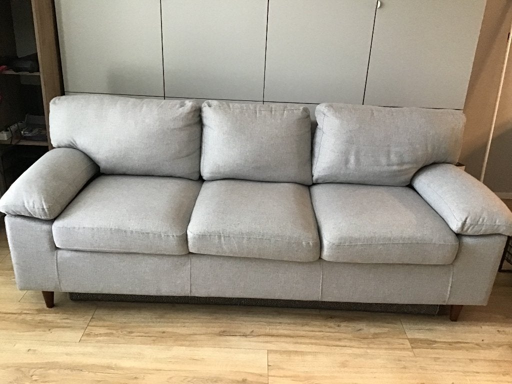 Bank, Huis en Inrichting, Banken | Bankstellen, Ophalen, Gebruikt, Driepersoons, 75 tot 100 cm