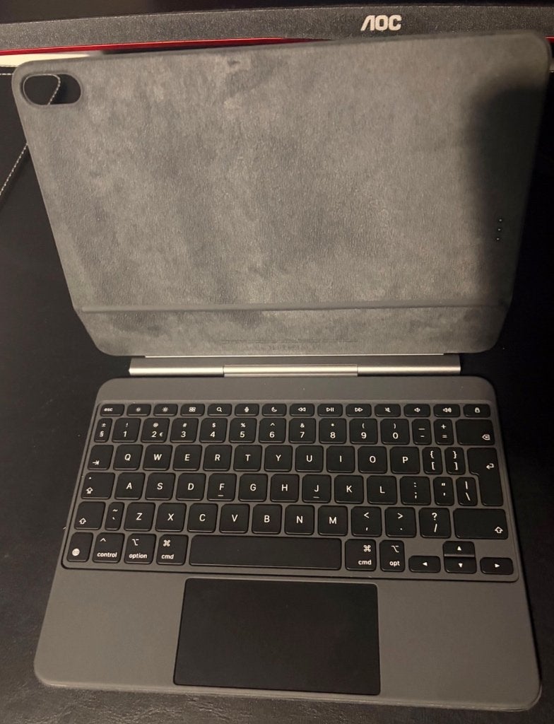 Origineel Apple Magic Keyboard voor iPad in de kleur zwart., Computers en Software, Ophalen of Verzenden, Zo goed als nieuw, Draadloos