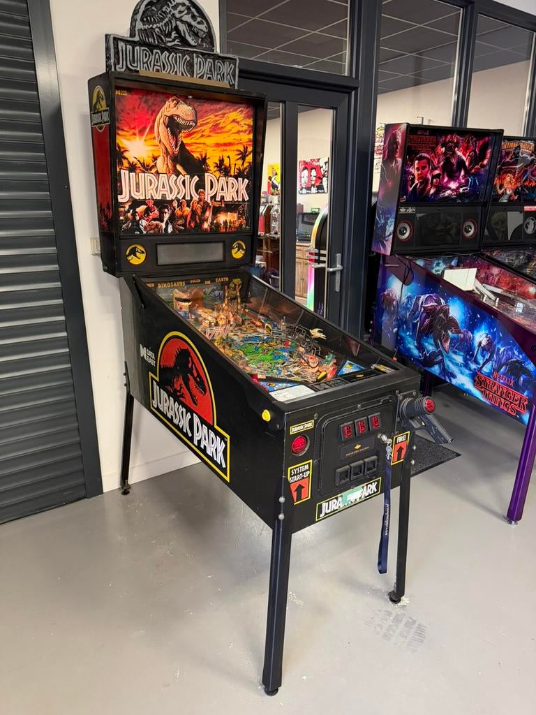Prachtige flipperkast Data East Jurassic Park Pinball