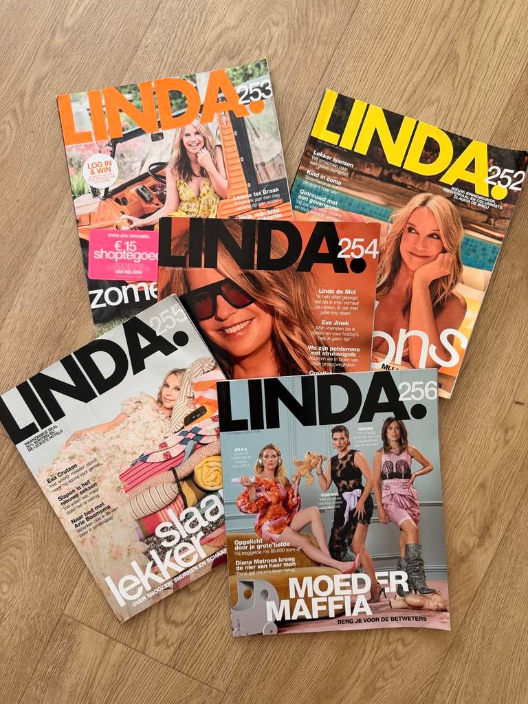 Set Linda's magazines - 5 edities, Ophalen, Zo goed als nieuw, Glossy