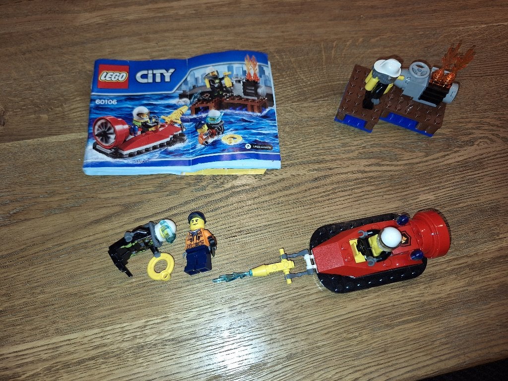 Lego City 60106 Brandweer starterset ..., Compleet, Lego, Ophalen of Verzenden, Complete set