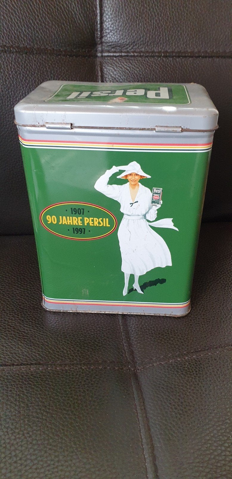 Vintage Persil Blik - 90 Jaar Jubileumeditie (1907-1997), Ophalen of Verzenden, Gebruikt, Overige, Overige merken