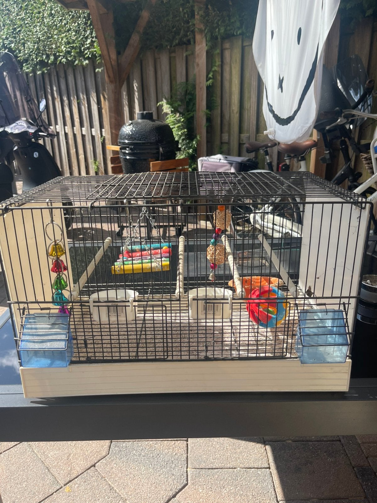 Mooi vogelkooitje, Ophalen, Zo goed als nieuw, Metaal, Vogelkooi
