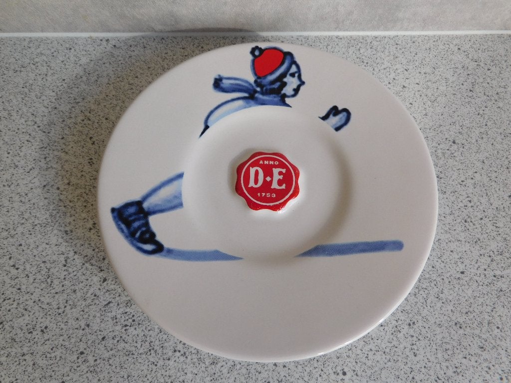 Schotel 15 cm. Schaatster Hollandsche Waaren Douwe Egberts, Overige merken, Ophalen of Verzenden, Zo goed als nieuw, Overige stijlen