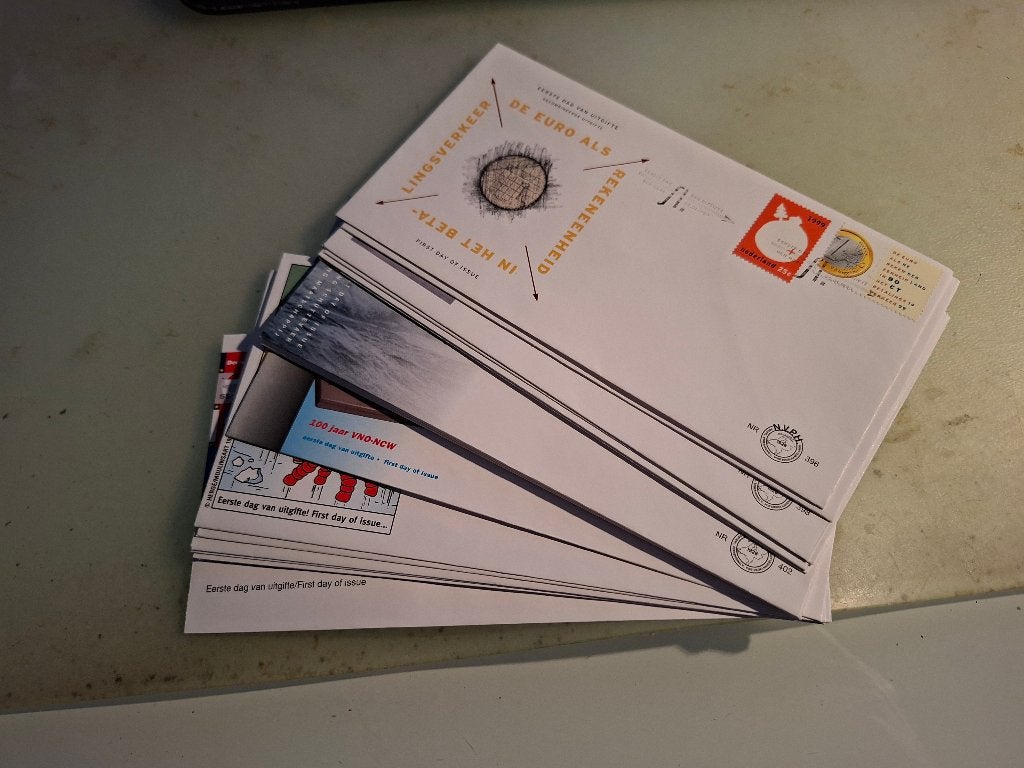 FDC's Nederland, uit 1999 en 2000 voor 8%, Verzenden, Buitenland