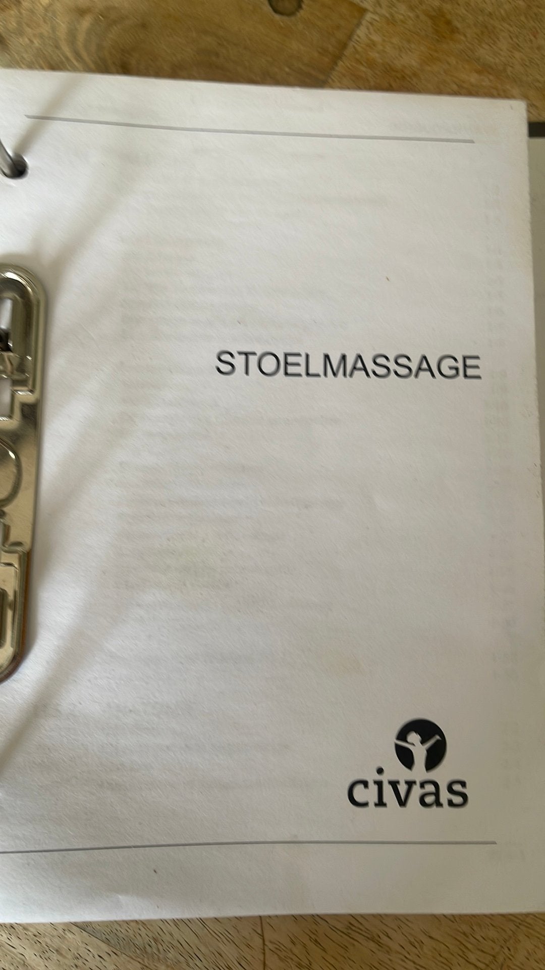 Stoelmassage cursus civas, Boeken, Ophalen of Verzenden, Alpha, Zo goed als nieuw, MBO